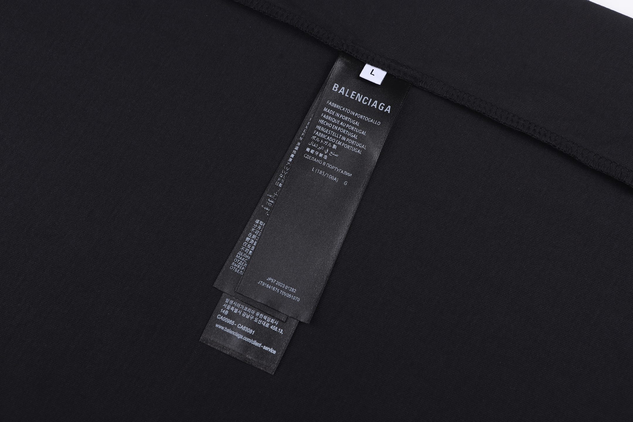 Balenciaga BAL 字母印花落肩短袖