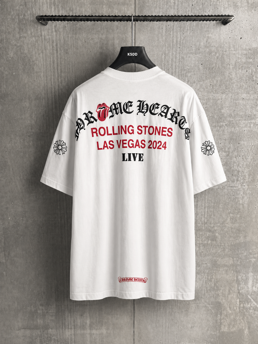Chrome Hearts CH滚石纽约限定舌头短袖