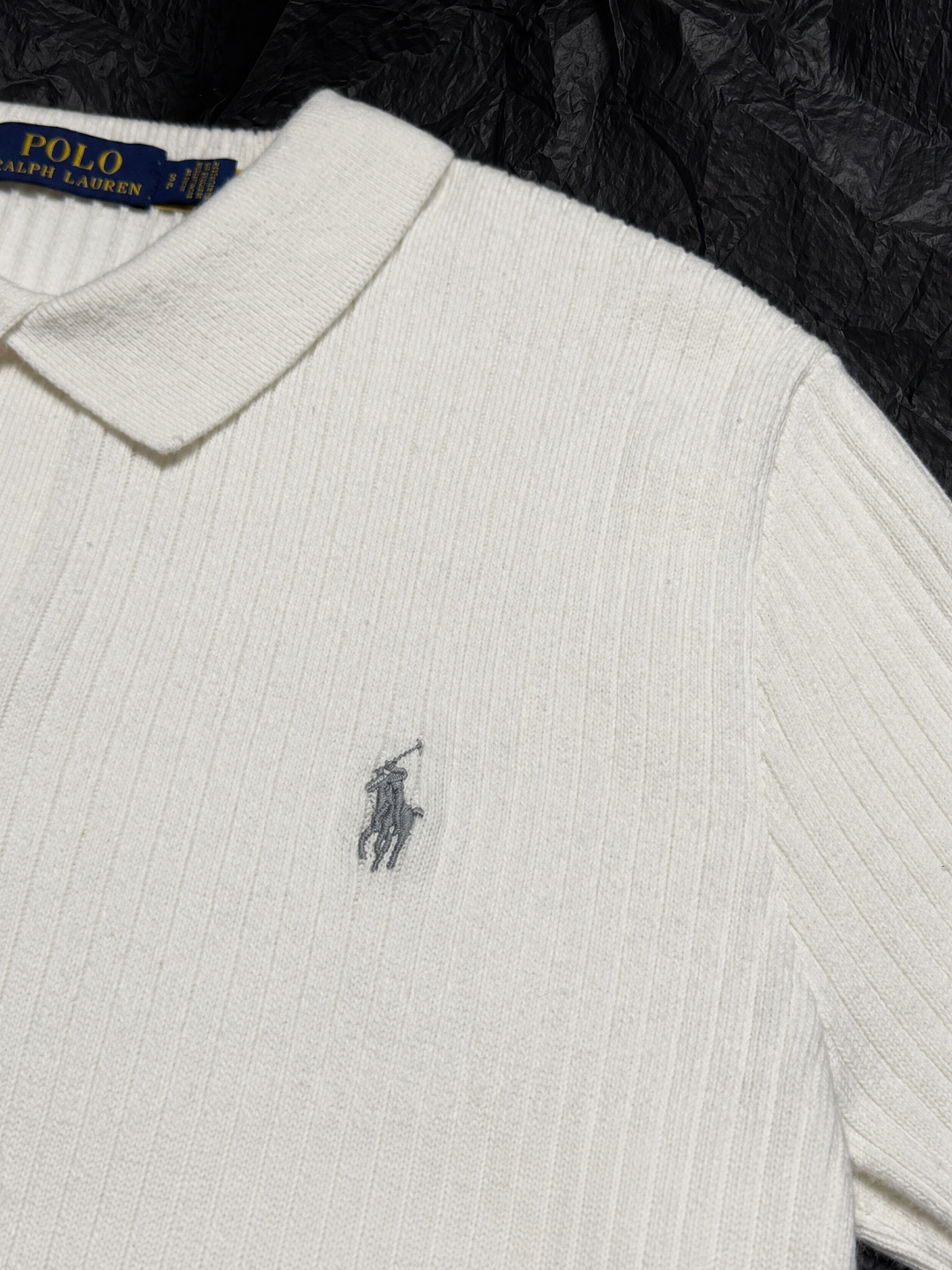 Ralph Lauren RL拉夫坑条纹Polo短袖