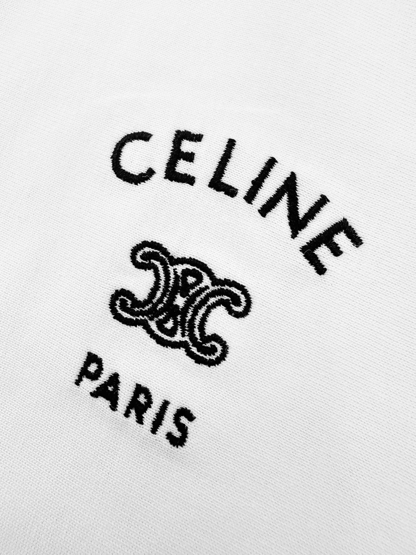 Celine Celin标识刺绣短袖