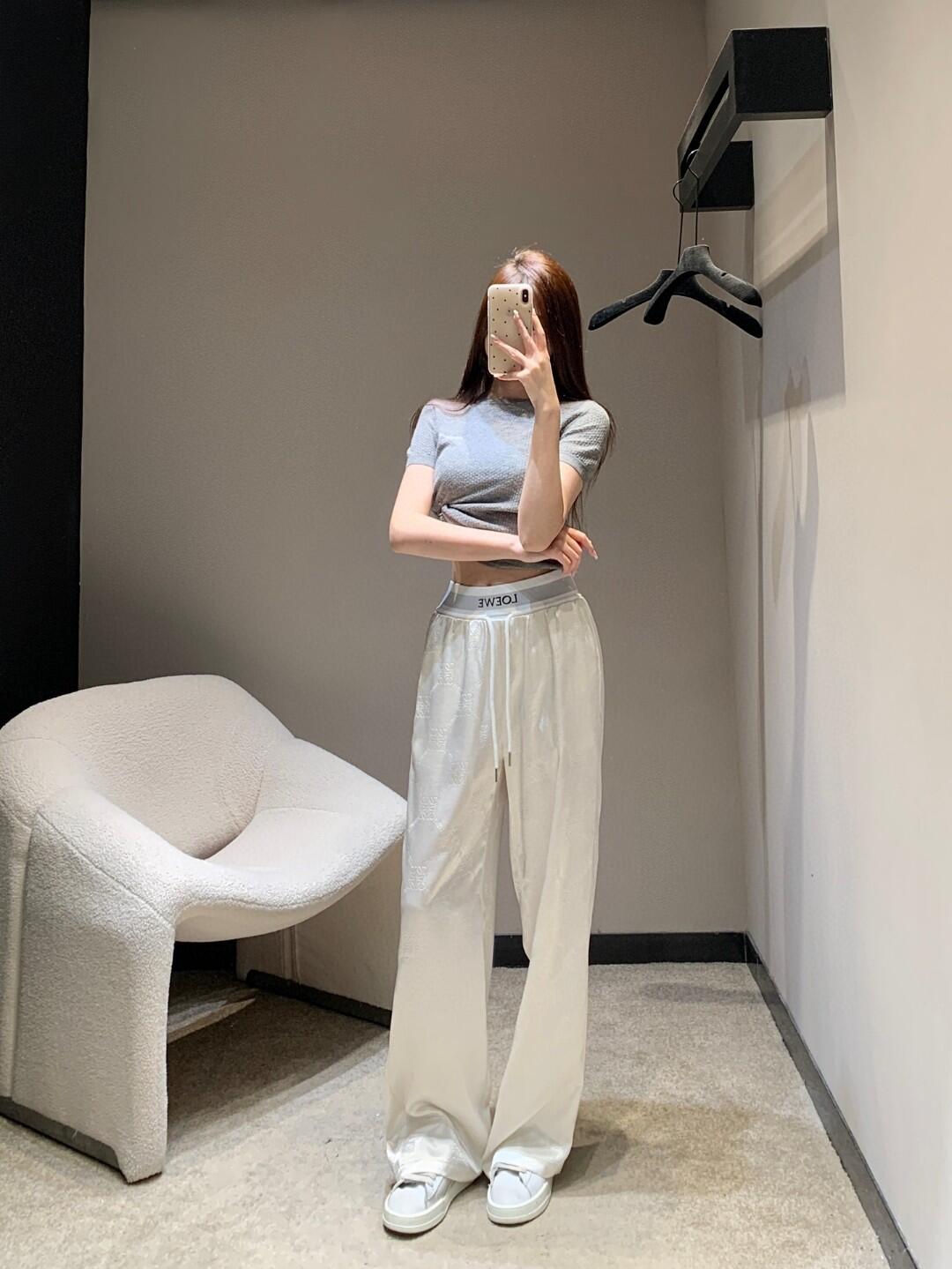 Loewe Spring/Summer Acetate Lounge Pants with Logo Waistband, Available in 2 Colors 7 i1748156467742 55 0 0