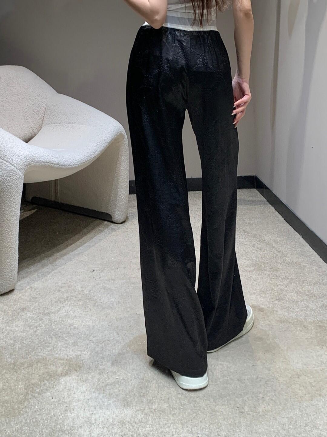 Loewe Women's Spring/Summer New Full Printed Dark Pattern Logo Acetate Pants 3 i1748156871393 3783 0 2
