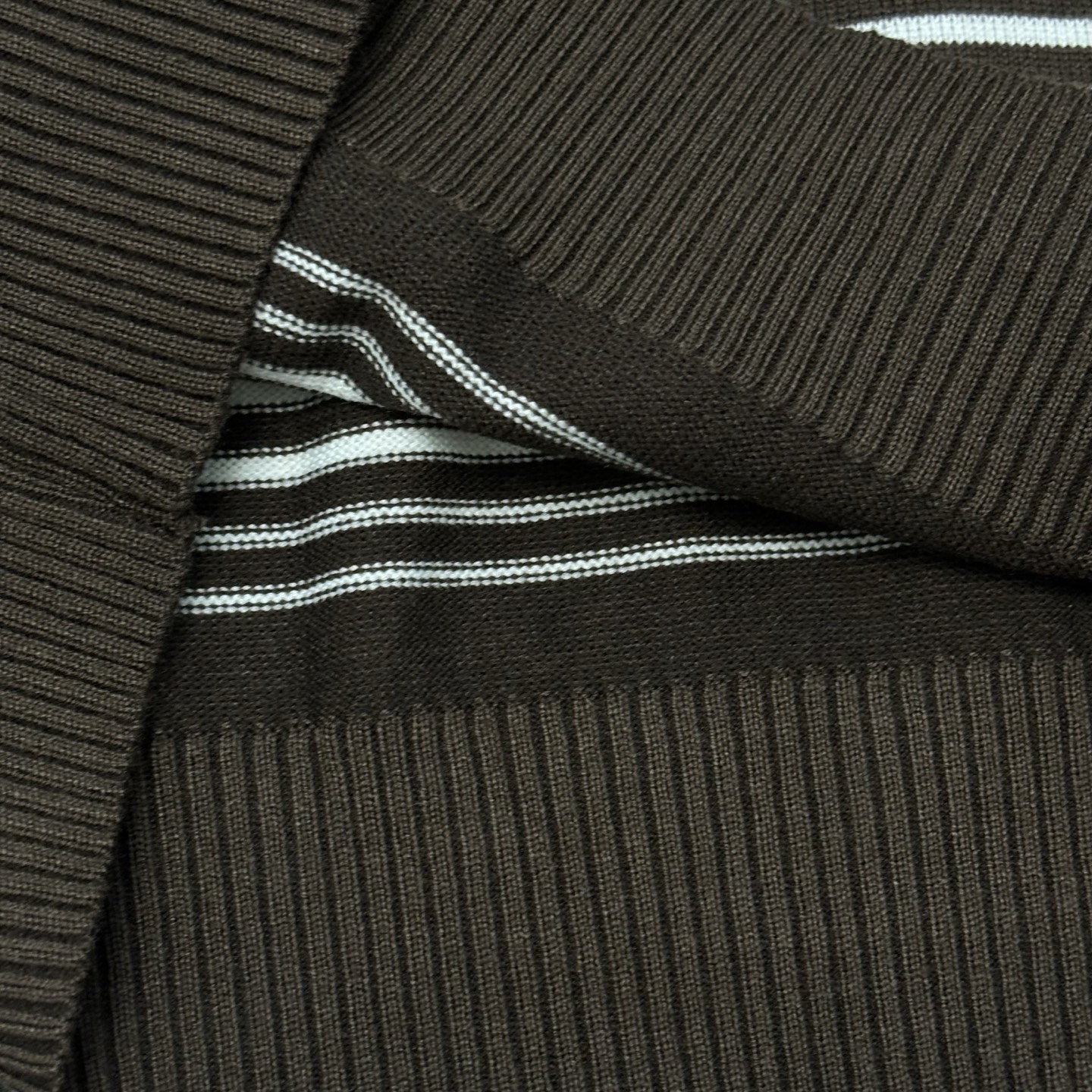 Miu Miu Striped Knit Polo Shirt - Collar Logo, Long Sleeve Sweater 5 i1754671879718 5438 0 4