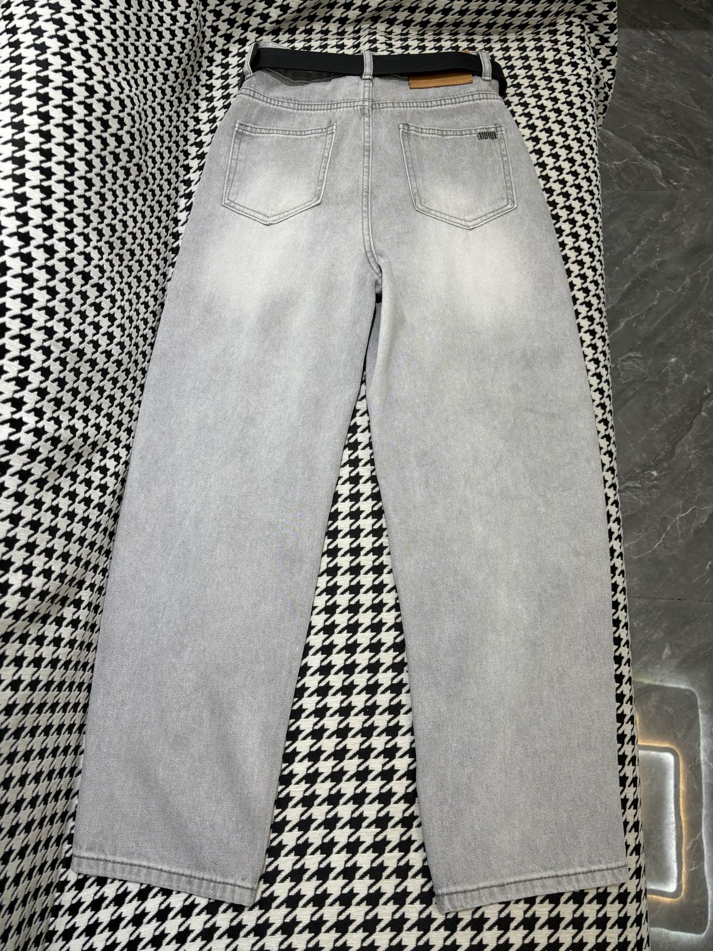 Miu Miu Women's Vintage Wash Gray Jeans - Spring/Summer Collection 9 i1754672722858 9292 0 8