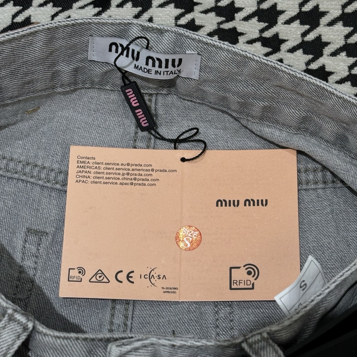 Miu Miu Women's Vintage Wash Gray Jeans - Spring/Summer Collection 2 i1754672725869 4666 0 1