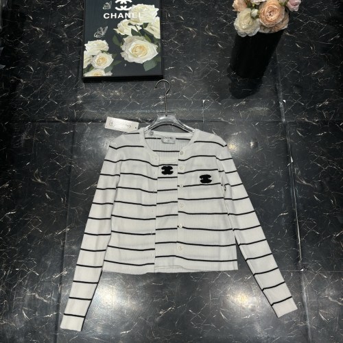 Chanel Striped Knit Two-Piece Set - New Arrival, Available in Multiple Sizes 1 Chanel Striped Knit Two-Piece Set - New Arrival, Available in Multiple Sizes