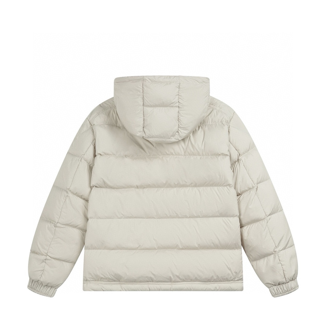 Moncler 蒙口羽绒服 可脱卸式連帽デザイン・米白・黒