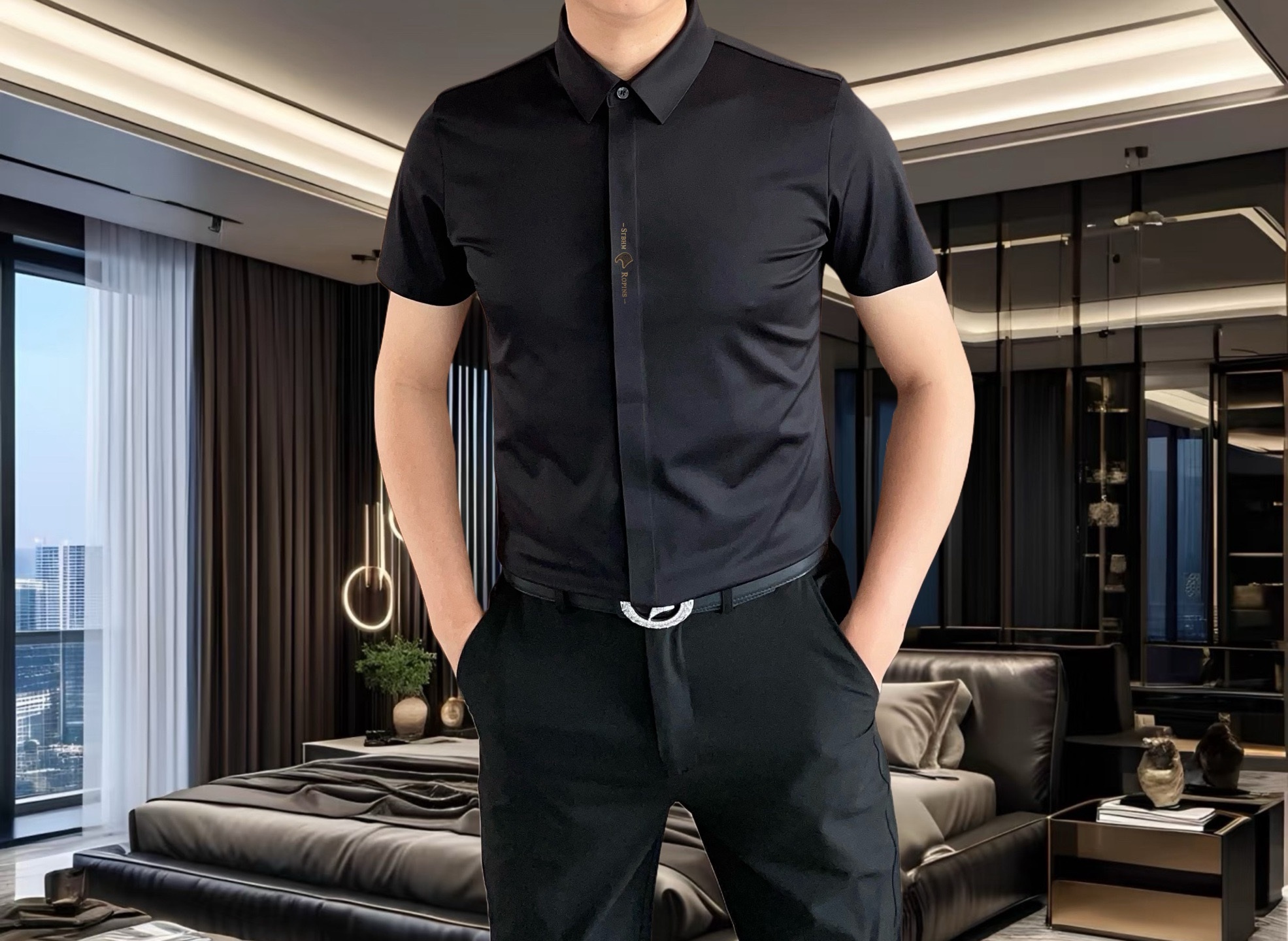 Luxurious Italian Silk Men’s Shirts for 2025 Spring/Summer Collection in Hong Kong Ocean Channels - 图片 3