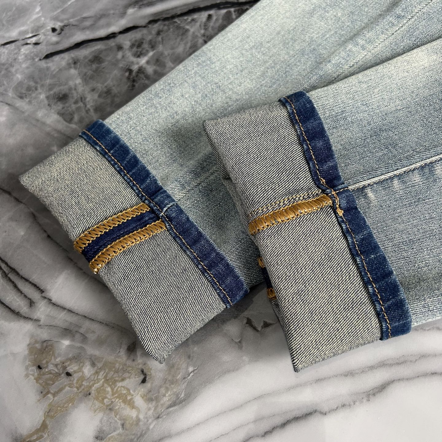 P572 YSL/St. Lorraine 2025 Men’s Fashion: High Quality Custom Jeans with Retro Style - 图片 9