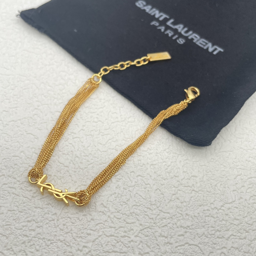 675 YL43 GOLD YSL FOR MULTILAYERED BRACELETS - 图片 2