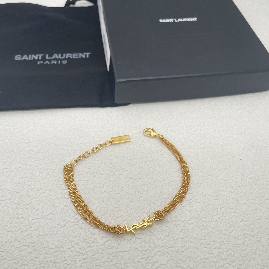 675 YL43 GOLD YSL FOR MULTILAYERED BRACELETS - 图片 4