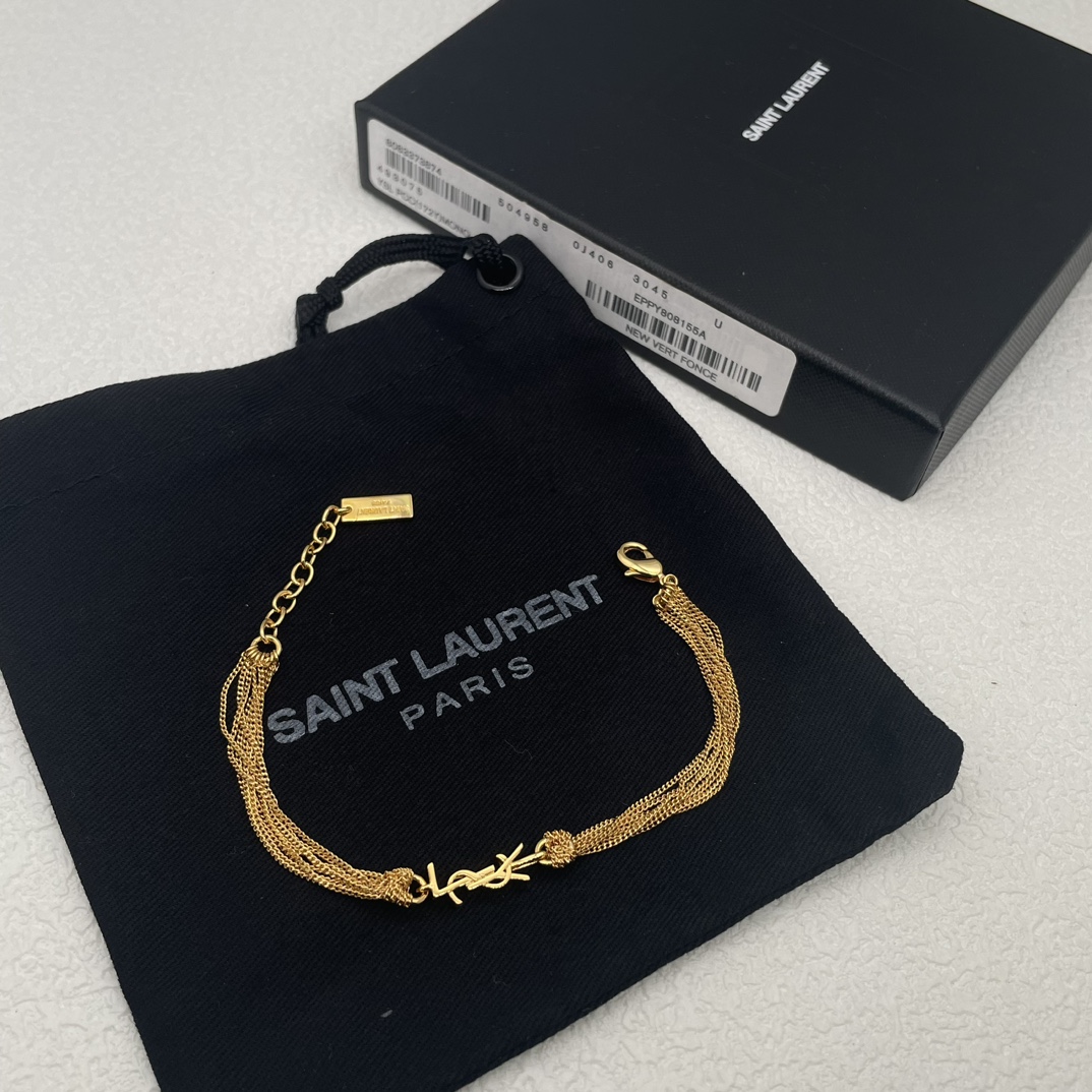 675 YL43 GOLD YSL FOR MULTILAYERED BRACELETS - 图片 1
