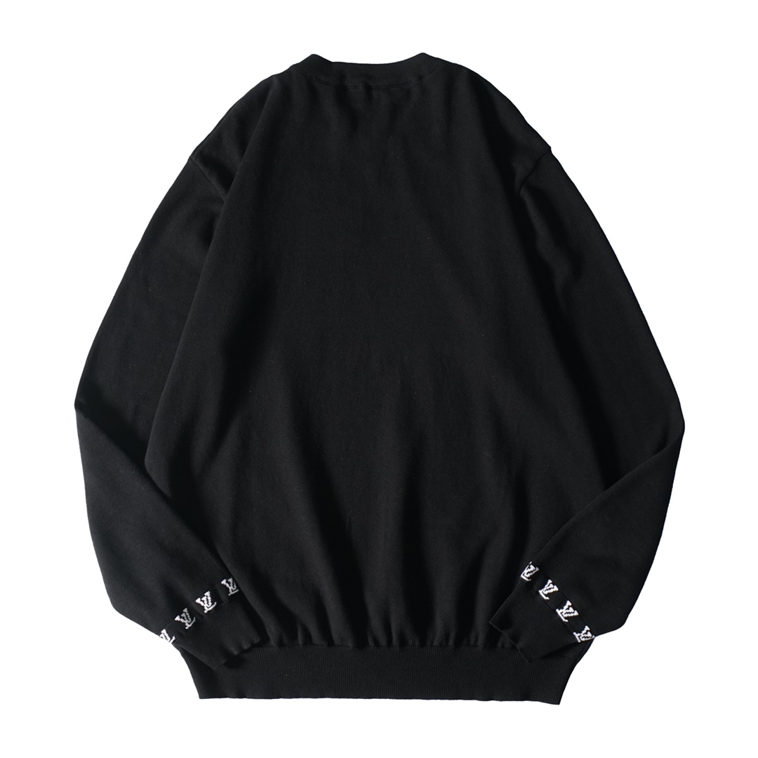 Cotton Long-Sleeve T-Shirts with Floral Patterns and 1V Logo – Comfortable and Stylish - 图片 2