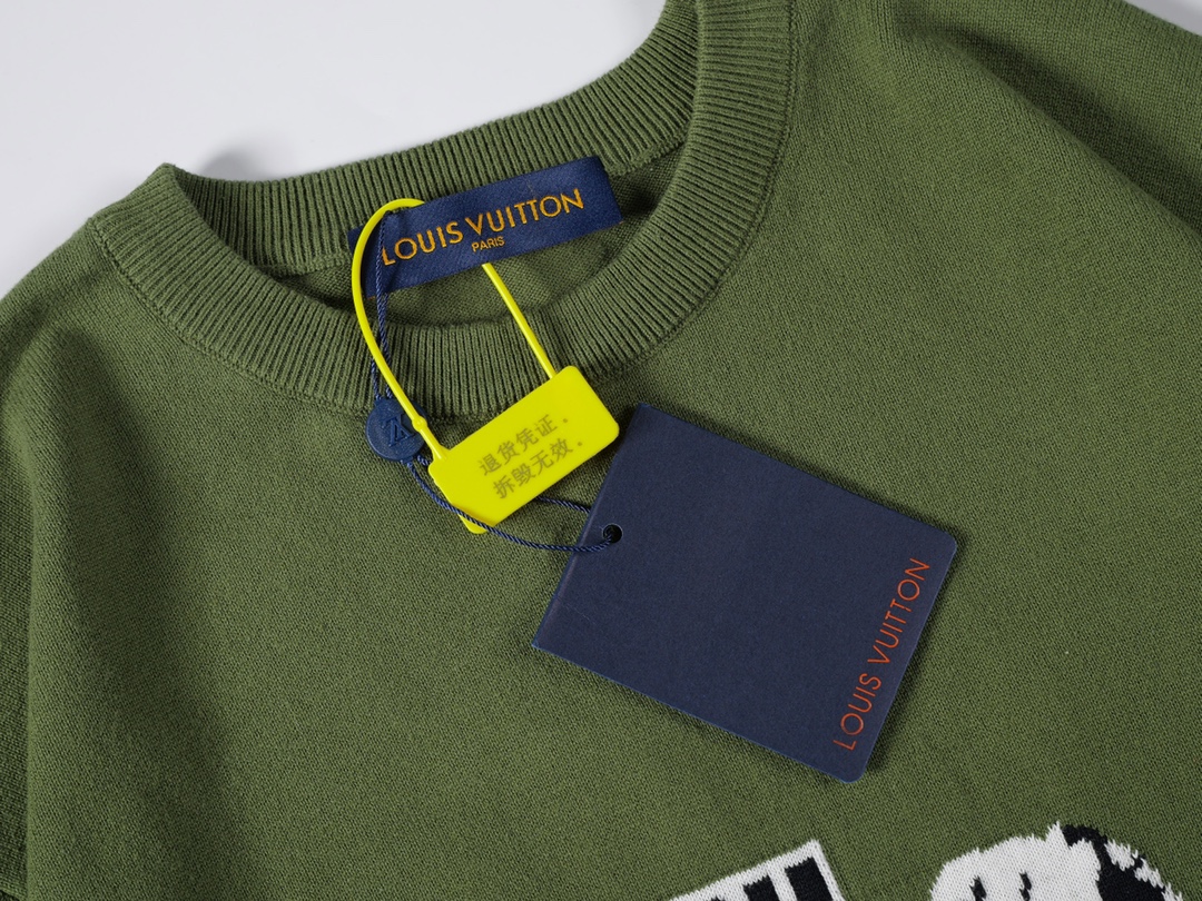 Louis Vuitton 2024SS Hound Dog Pattern Knitted T-Shirt - Round Neck, Short Sleeve 5 i1733057705 4103 3