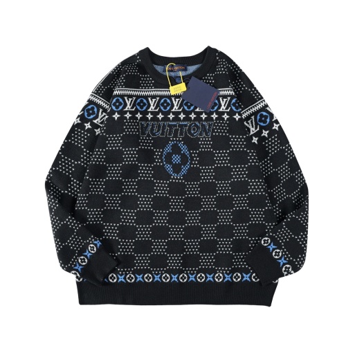 Louis Vuitton Jacquard Gebreide Trui van Wolmix - Stijlvol en Warm 1 Louis Vuitton Jacquard Gebreide Trui van Wolmix - Stijlvol en Warm