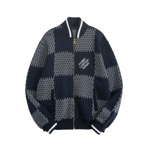 Chaqueta Bomber de Lana con Cremallera y Estampado a Cuadros con Logo 1 Chaqueta Bomber de Lana con Cremallera y Estampado a Cuadros con Logo