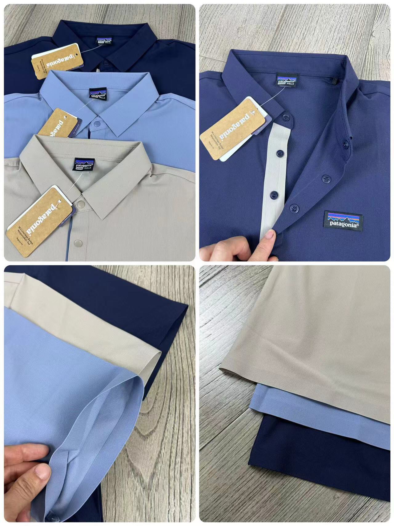 💰105 Patagonia/巴塔哥尼亚冰丝速干polo衫 百分之七十六的锦纶和二十四的氨纶混合面料 ,弹力十足,水洗不变形 ,这款面料是订制面料,上身超级舒服 丝滑 品质外观肉眼可见高级感
工艺处都在细节图,polo领口双层压胶高克重有质感立挺定型,门襟处也都是双层压胶条 做了撞色的设计 ,纽扣处全是跟本布一个配色 专门订制的 同色系比较高级耐看, 品质杠杠的好 ,这种品质线下没有大几百拿不下的品质,果断下手,强烈推荐
颜色:浅蓝色 卡其色 藏青色
尺码:M-5XL
M肩宽43.5 胸围100 衣长65 袖长20 建议体重100-120斤
L肩宽45 胸围104 衣长67 袖长21建议体重120-135斤
xL肩宽46.5 胸围108 衣长69 袖长22建议体重135-150斤
2x肩宽48 胸围112 衣长71 袖长23 建议体重150-165斤
3x肩宽49.5胸围116 衣长73 袖长24 建议体重165-180斤
4x肩宽51 胸围120 衣长75 袖长25 建议体重180-195斤
5x肩宽52.5 胸围124 衣长77 袖长26 建议体重195-205斤