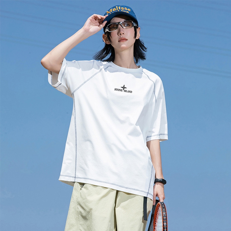 Stone Island Camiseta de Manga Corta de Verano, Estilo Casual y Cómoda 4 a1747146021996 6620