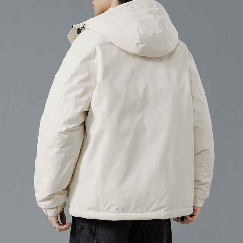 供💰150
 ARC'TERYX/ 始祖鸟限定羽绒棉服登山服，工装连帽棉衣，男女同款，独家爆款，冬季衣橱必备的一款人气棉衣， 上身超级好看！ 纯天然手塞羽绒棉填充，每个部分充棉饱满 给人温暖的的视觉感观！前面经典鸟印花logo，小红书抖音网红立荐款羽绒服！ 细节完美，保暖效果极佳 冬天一件足以！情侣闺蜜搭配更佳！
 颜色：黑色  军绿色  米白色  
尺码：S-4XL  
         胸围   衣长    袖长 
S        60     67       75
M       62    69       77
L        64     71      79
XL      66    73      81
XXL    68    75      83
3XL    70    77      85
4XL    72    79      87