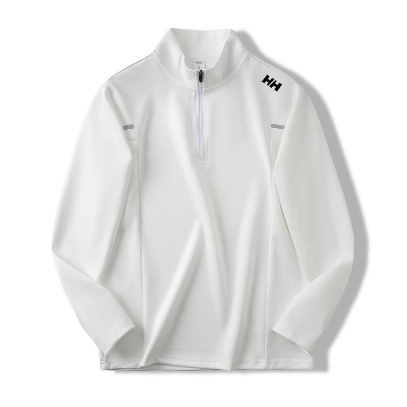 🛒购物价： 💰175   HELLYHANSEN/HH海丽汉森训练服运动健身骑行服男士内搭长袖秋季新款打底衫速干T恤卫衣，   秋冬搭配首选上衣，可以轻松穿三季！咱们的老渠道了，面料都是Y订单线的，特别舒服的长袖T恤，日常，运动，单穿、内搭都OK，完全不挑人。一共是3个颜色，肩膀是胶条印花，辨识度非常高。大身立体剪裁，上身舒适度很高，搭配性很强，日常运动、休闲、通勤、上班上学都OK，很实穿的长袖T恤，不挑年龄的哈，可以轻松穿三季。

整个布面细腻稳固，都是加密的针织布面，纹理清晰，布面光洁不容易起球，舒适亲肤，触感柔软，贴肤穿完
全无压力哈，质感非常好
尺码:M－4XL
颜色 ：黑色   白色  浅灰色  军绿色
      衣长     胸围     袖长    建议体重KG
M    64       94        60       90－110
L      66      98        61        55－125
XL    68      102      62       125－140
XXL  70     106      63       140－155
3XL  72     110       64        155－170
4XL   74     114      65        170－185
