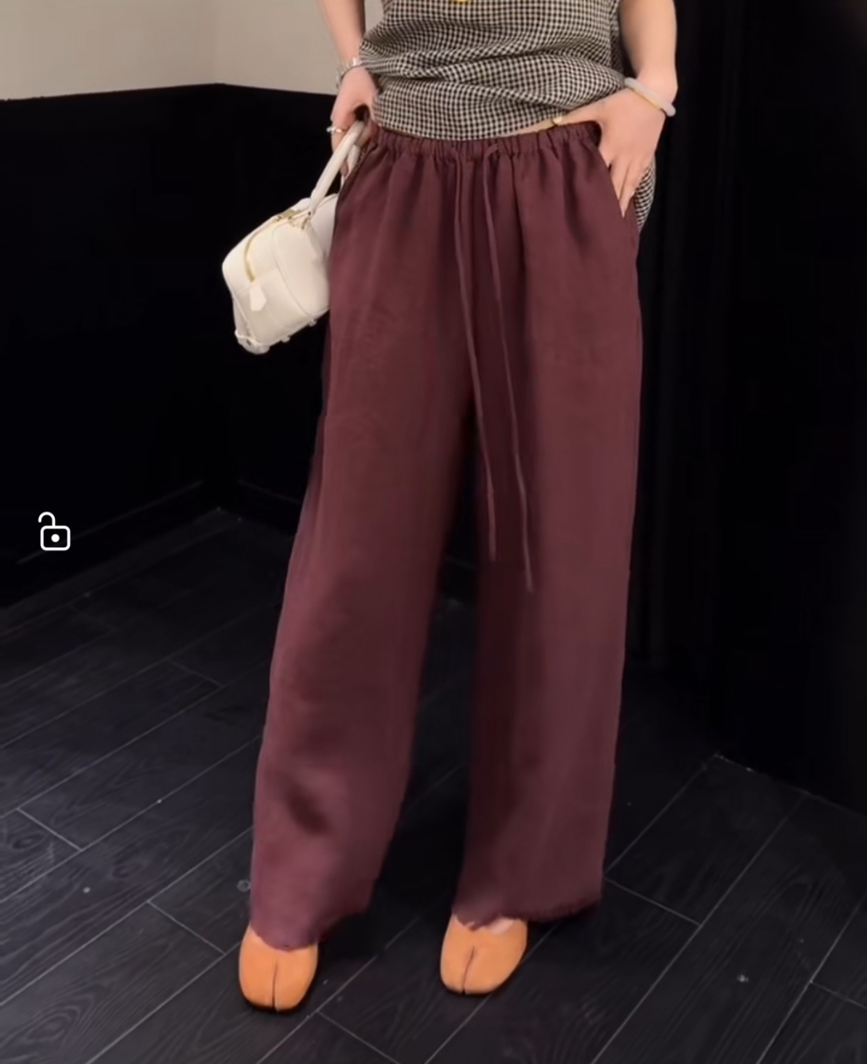 High Quality Female Linen Pants in Six Colors with Embroidered Details - 图片 5