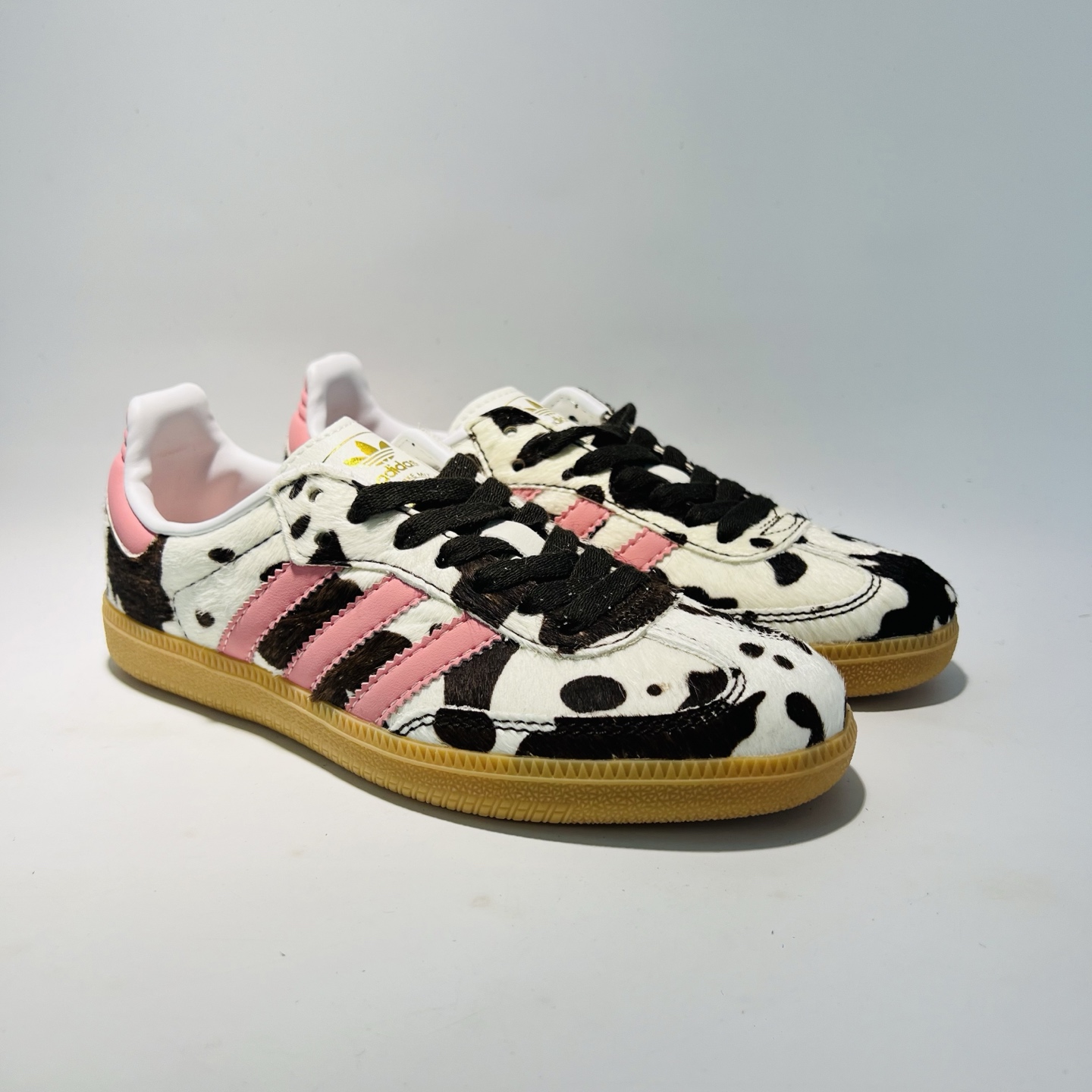 LFZ19# adidas originals SAMBA OG 舒适柔软 德训鞋 男女同款 白棕色 货号:KK2239 (带半码)