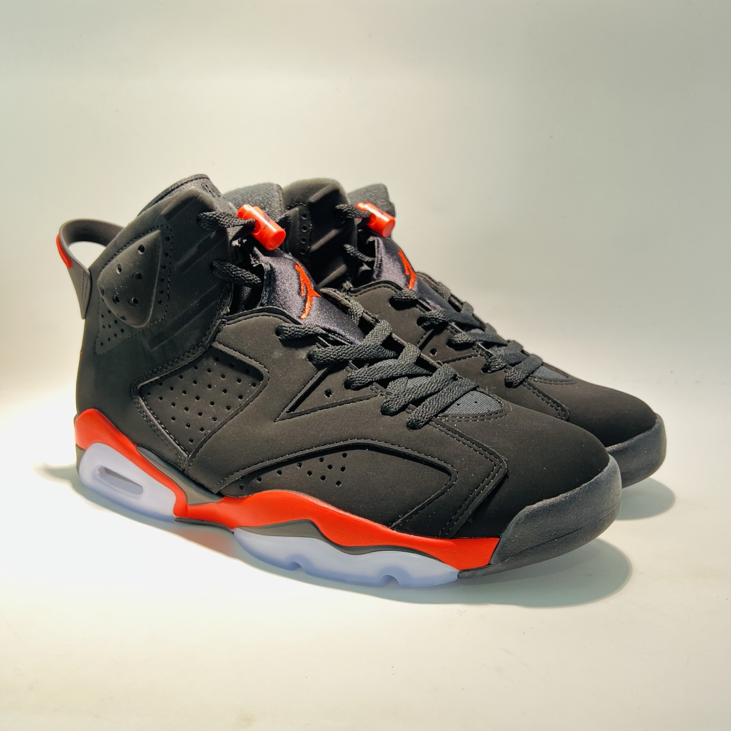 AJ37# Jordan Air Jordan 6 infrared 2025全明星 OG款 红外线 高帮 复古篮球鞋 男款 黑红 货号:CT8529-001 (带半码)