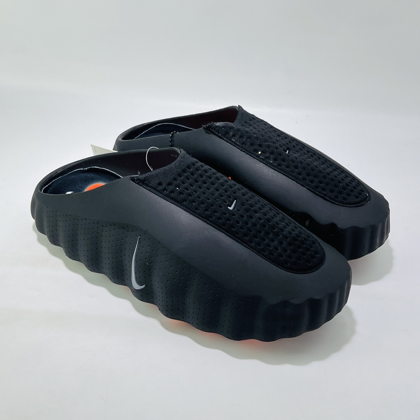 SW12# Nike Mind 001 舒适贴合 科技风包头拖鞋 男款 黑色 货号:HQ4307-001 (带半码)
