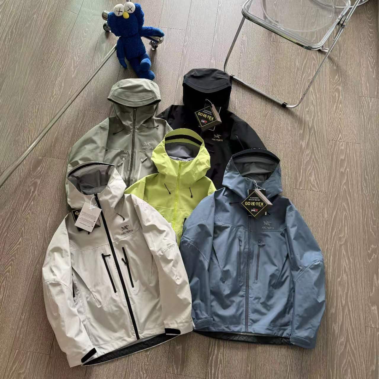 Arcteryx Kleding Jas &Jassen Beige Zwart Blauw Fluorescerend groen Groen Wit Splijten Unisex Vrouwen