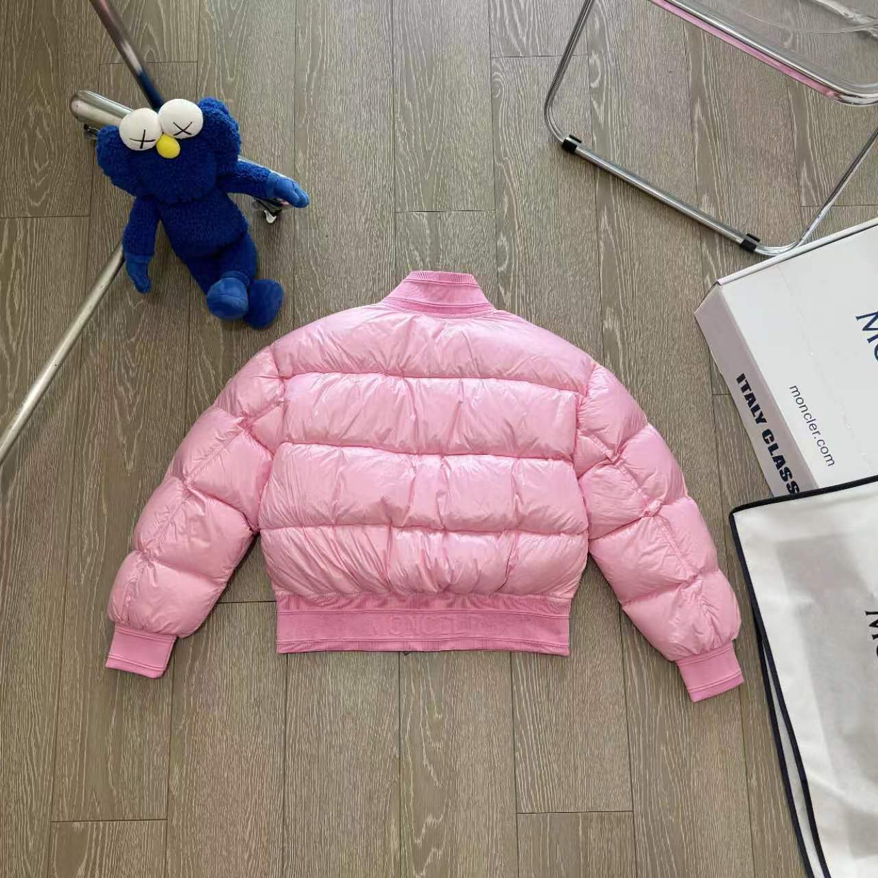 Moncler/Moncho Yilin Puffed Pilot Coat: Stylish Short Baseball Jacket for Girls - 图片 4