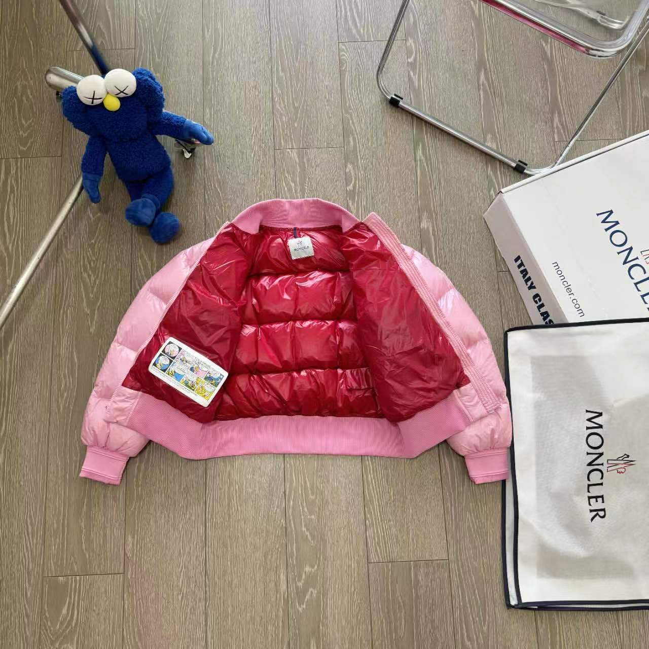 Moncler/Moncho Yilin Puffed Pilot Coat: Stylish Short Baseball Jacket for Girls - 图片 5
