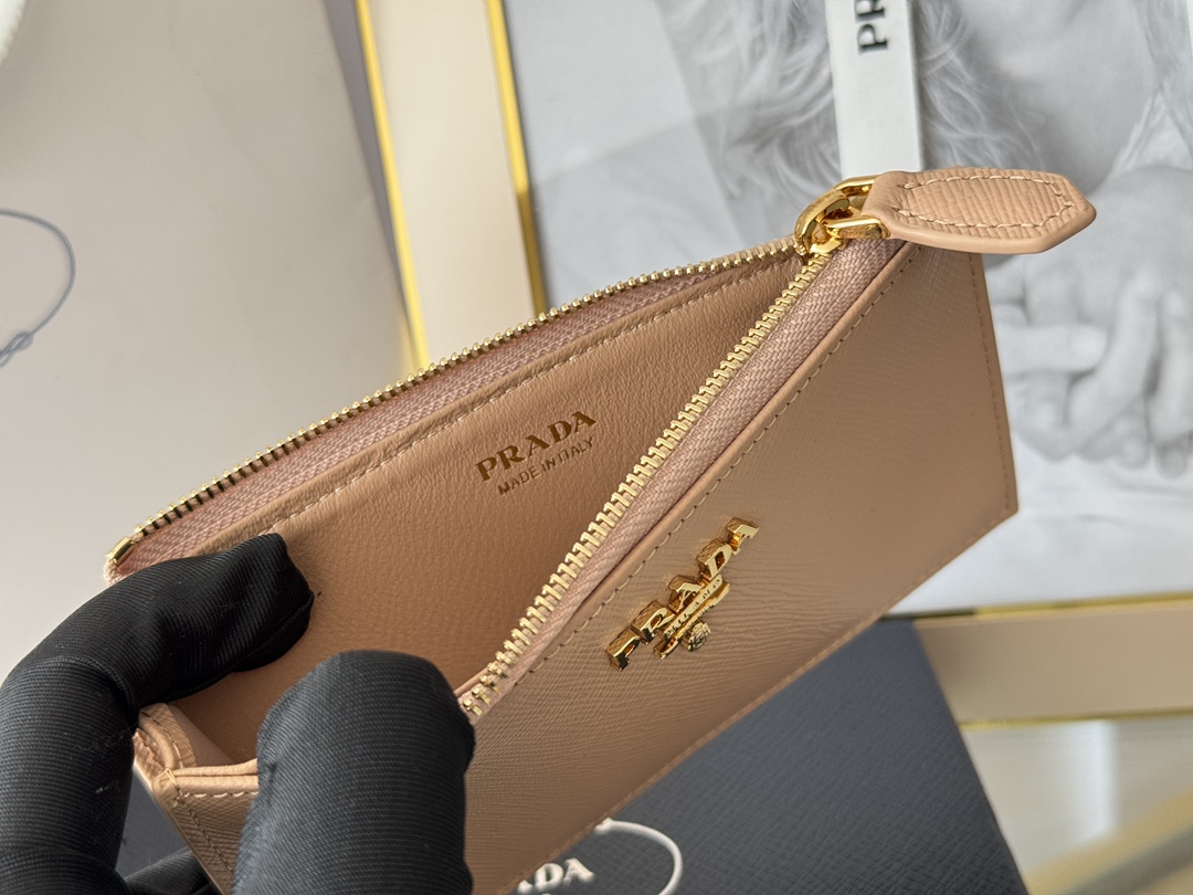 PRADA bag prada cross pattern card holder, coin purse — photo 8