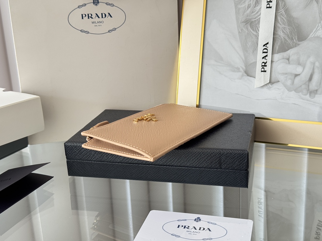 PRADA bag prada cross pattern card holder, coin purse — photo 5