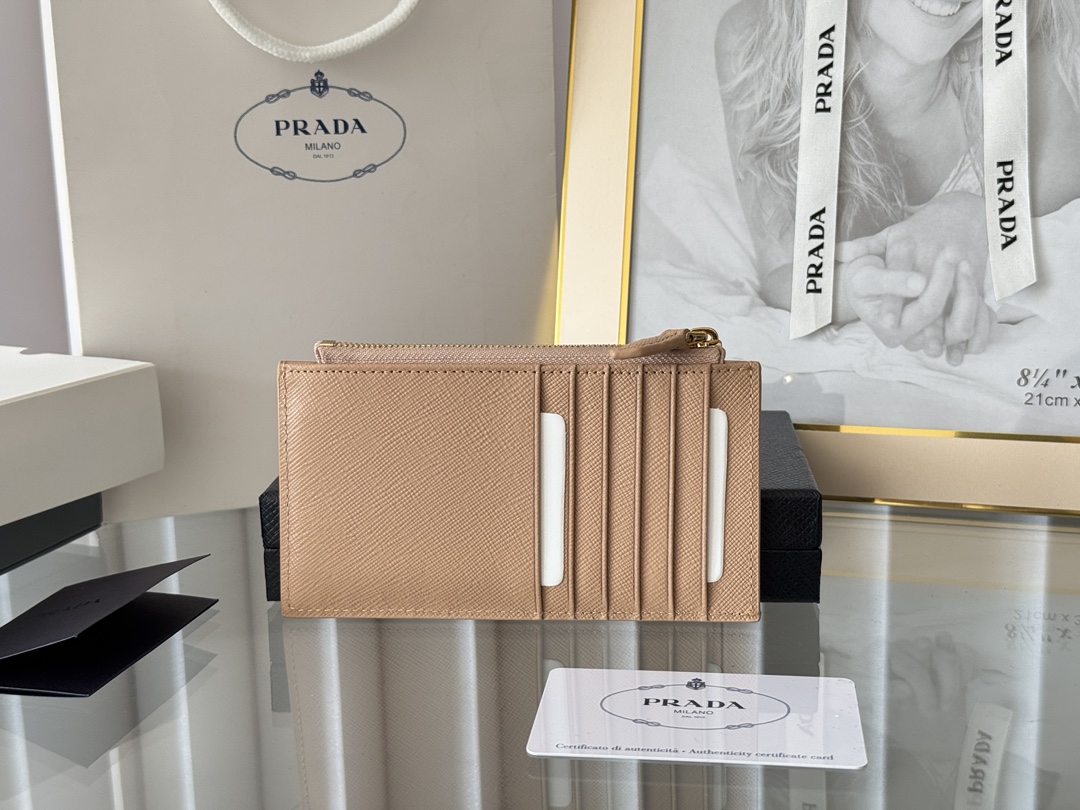 PRADA bag prada cross pattern card holder, coin purse — photo 3