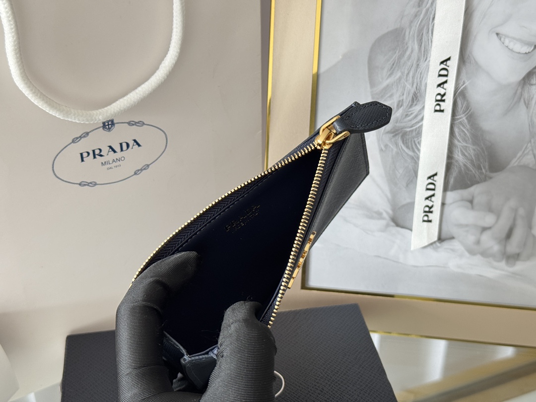 Сумка PRADA с крестообразным узором, визитница, кошелек для монет — photo 8