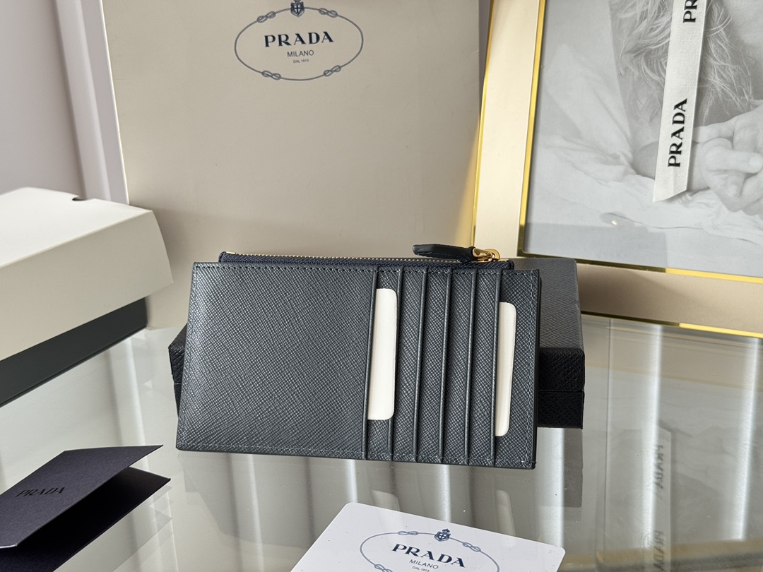 Сумка PRADA с крестообразным узором, визитница, кошелек для монет — photo 3