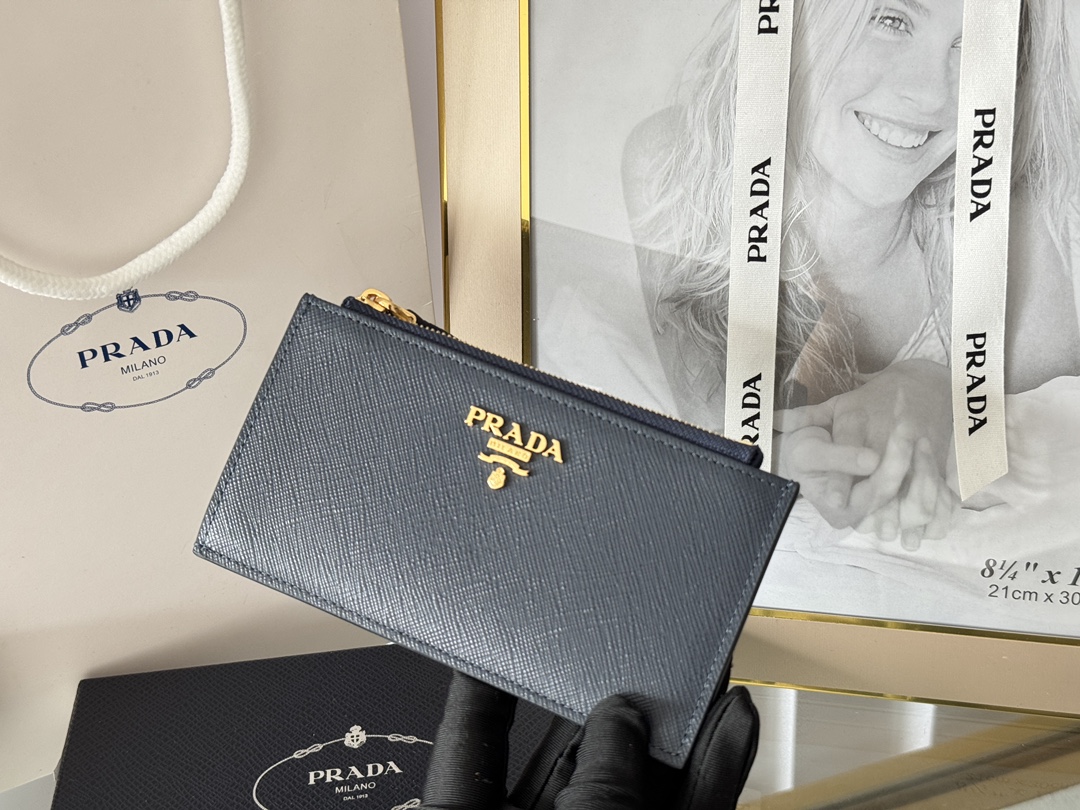 Сумка PRADA с крестообразным узором, визитница, кошелек для монет — photo 7