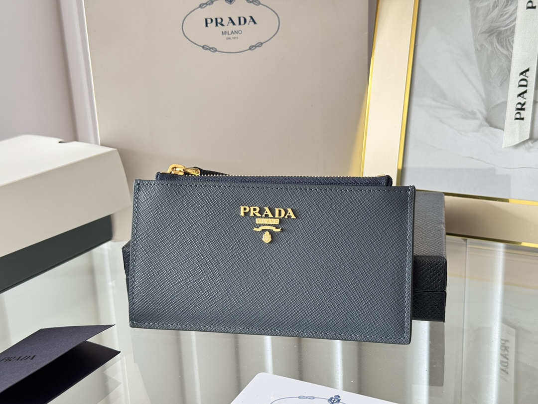 Сумка PRADA с крестообразным узором, визитница, кошелек для монет — photo 2