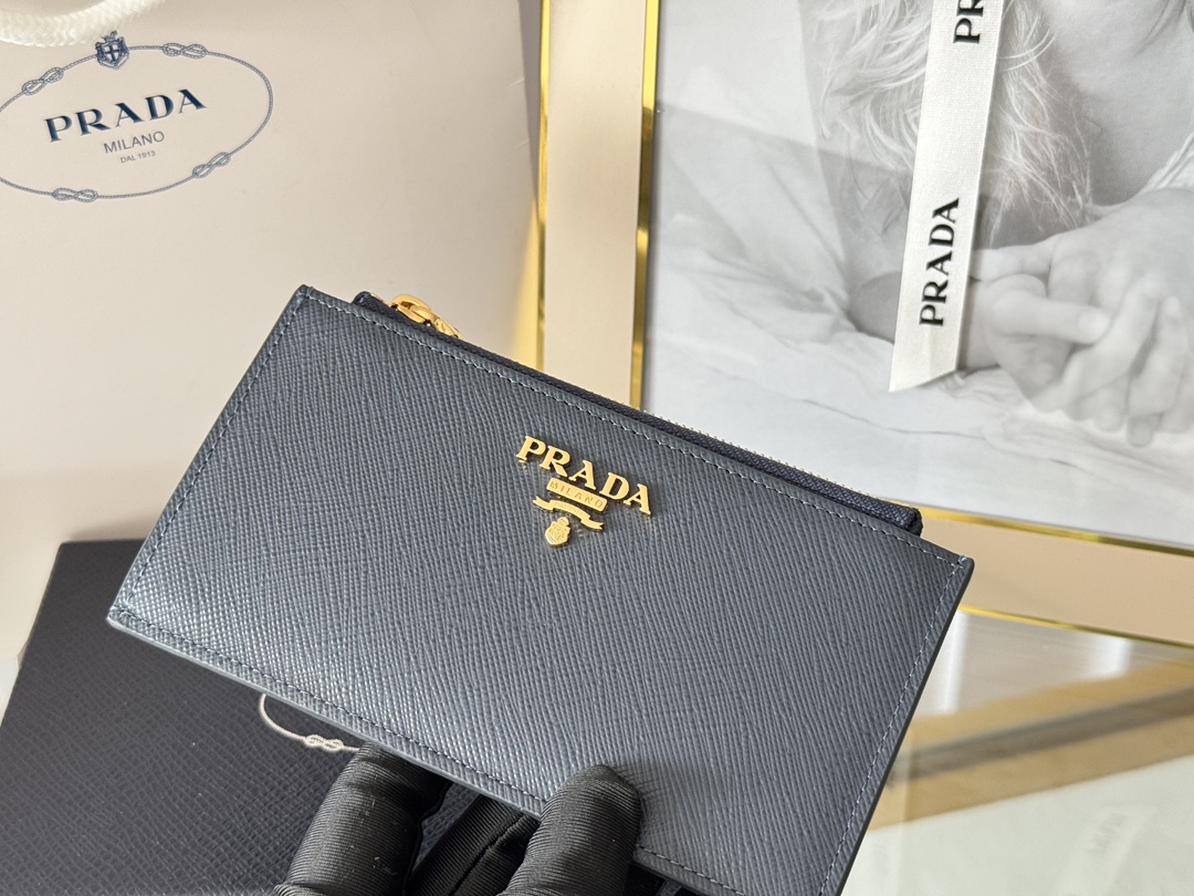 Сумка PRADA с крестообразным узором, визитница, кошелек для монет — photo 6