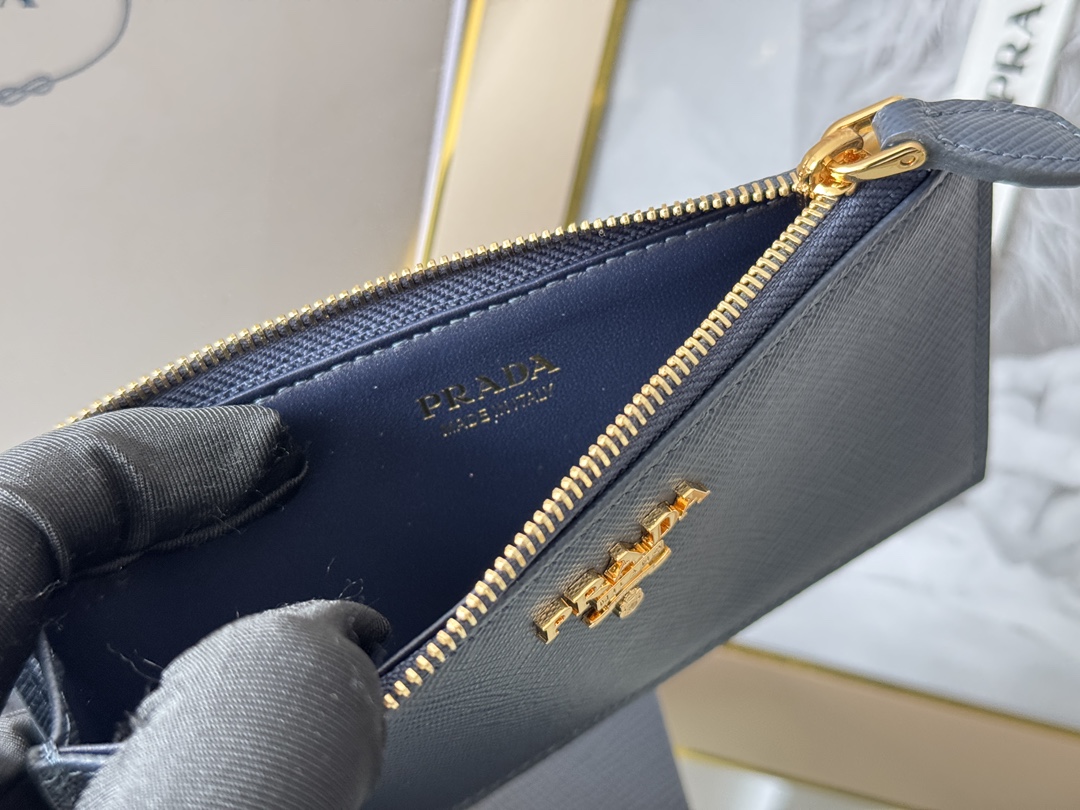 Сумка PRADA с крестообразным узором, визитница, кошелек для монет — photo 9