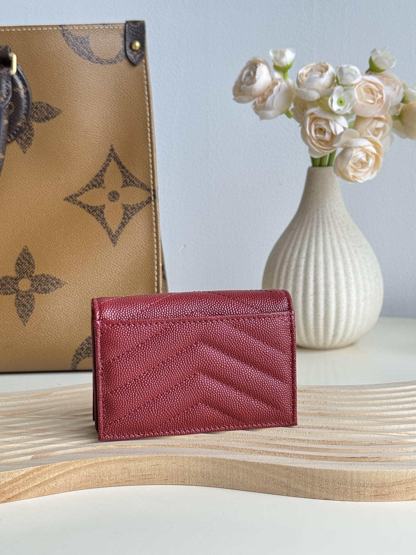 YSL Burgundy everyday shoulder