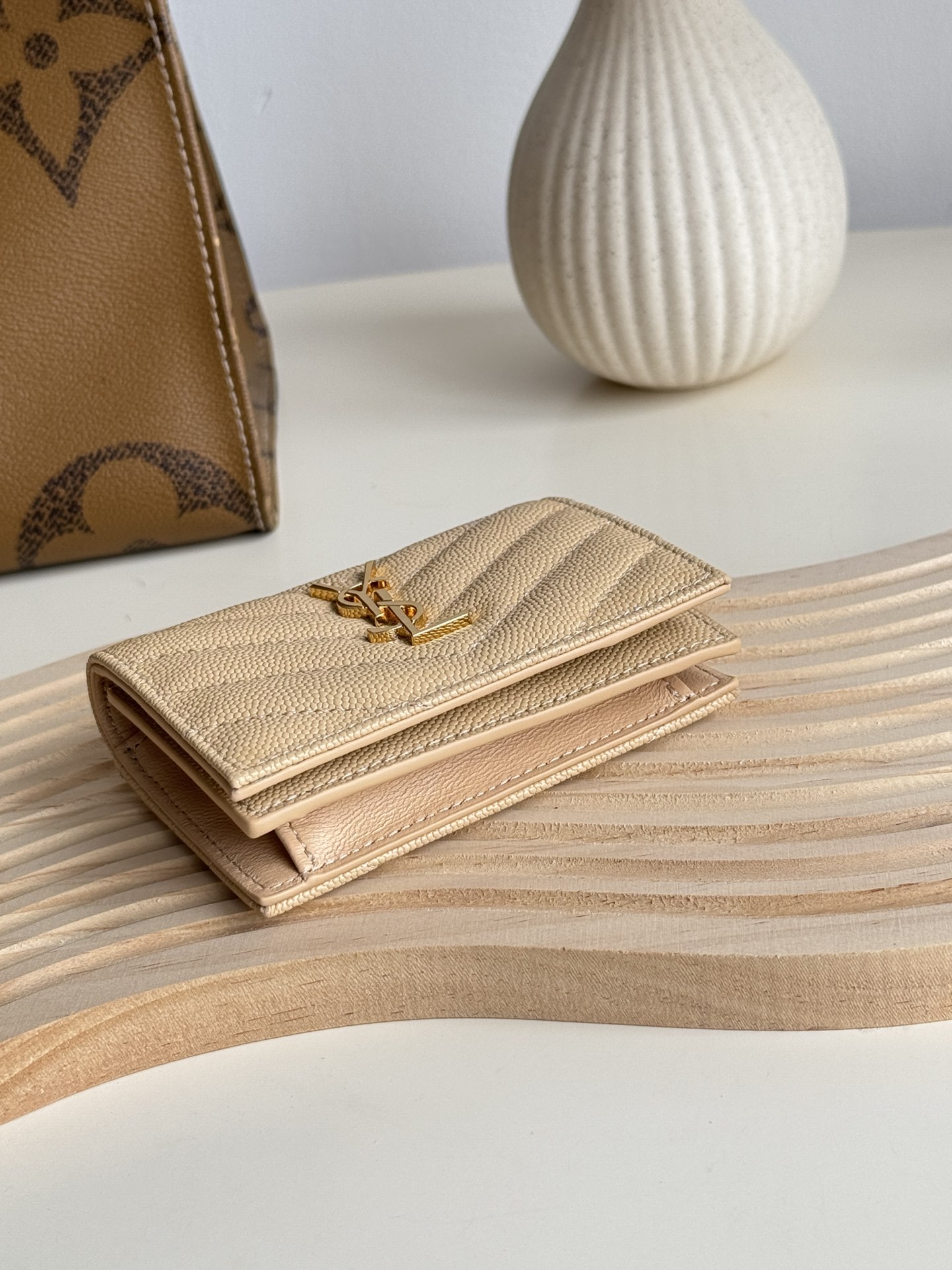 YSL Beige everyday shoulder