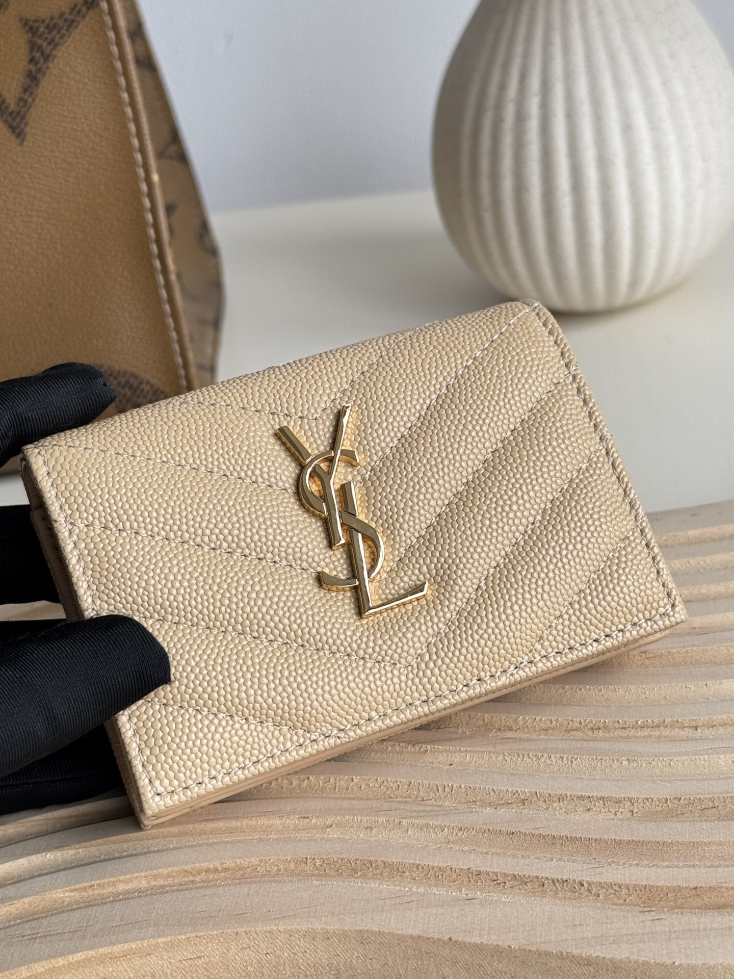 YSL Beige everyday shoulder