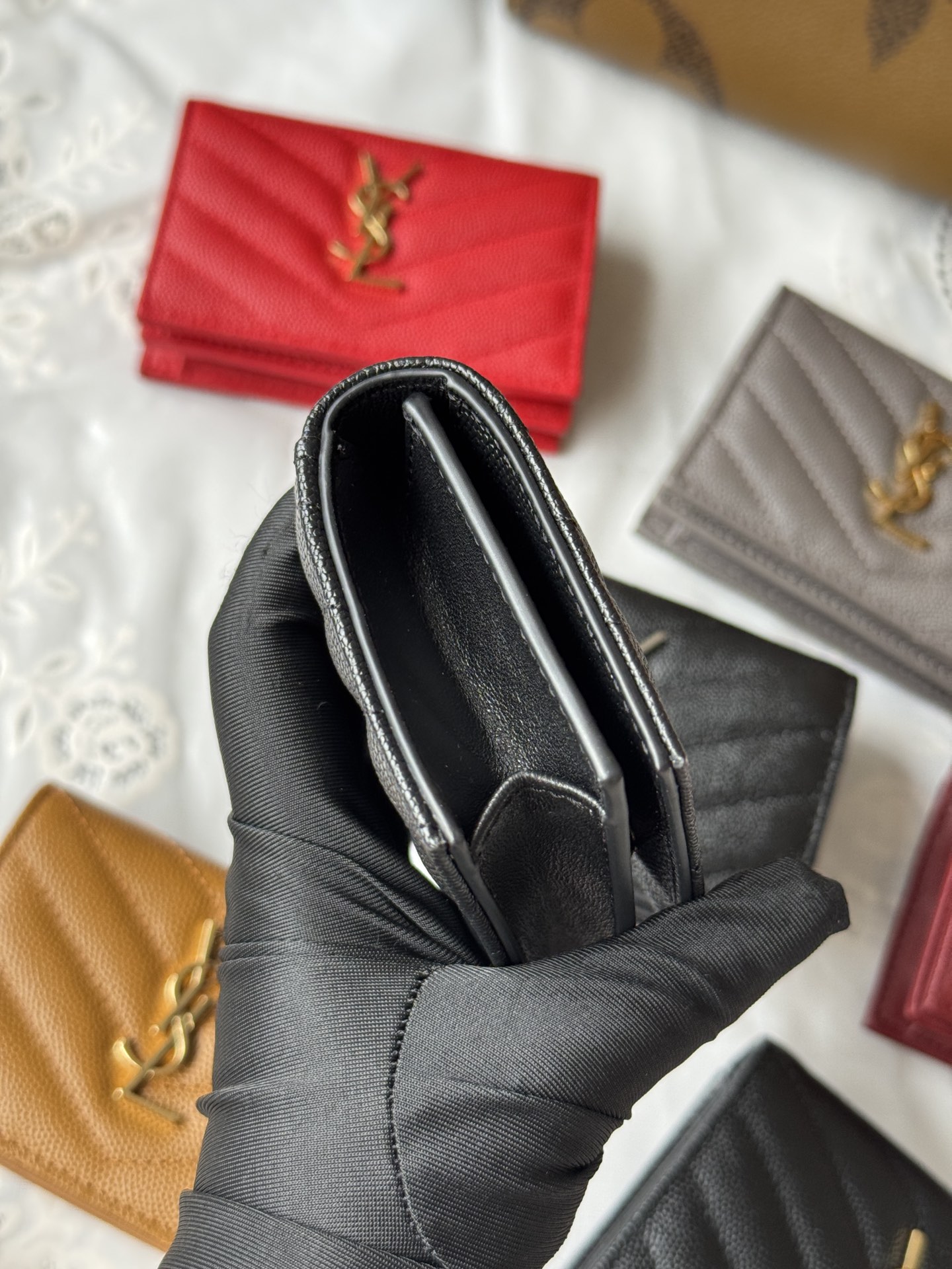 YSL Monogram wallet on chain Black crossbody everyday