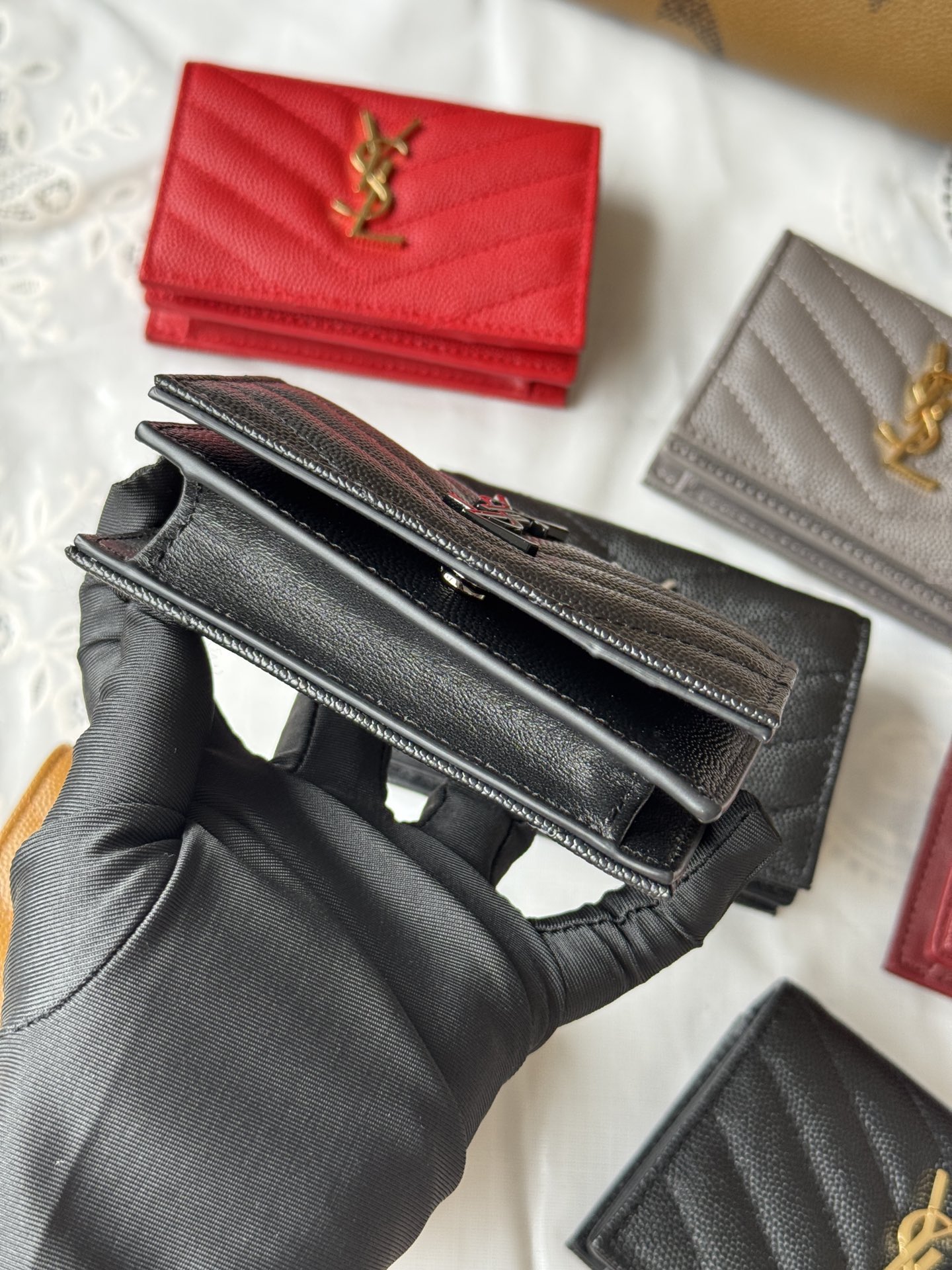 YSL Monogram wallet on chain Black crossbody everyday
