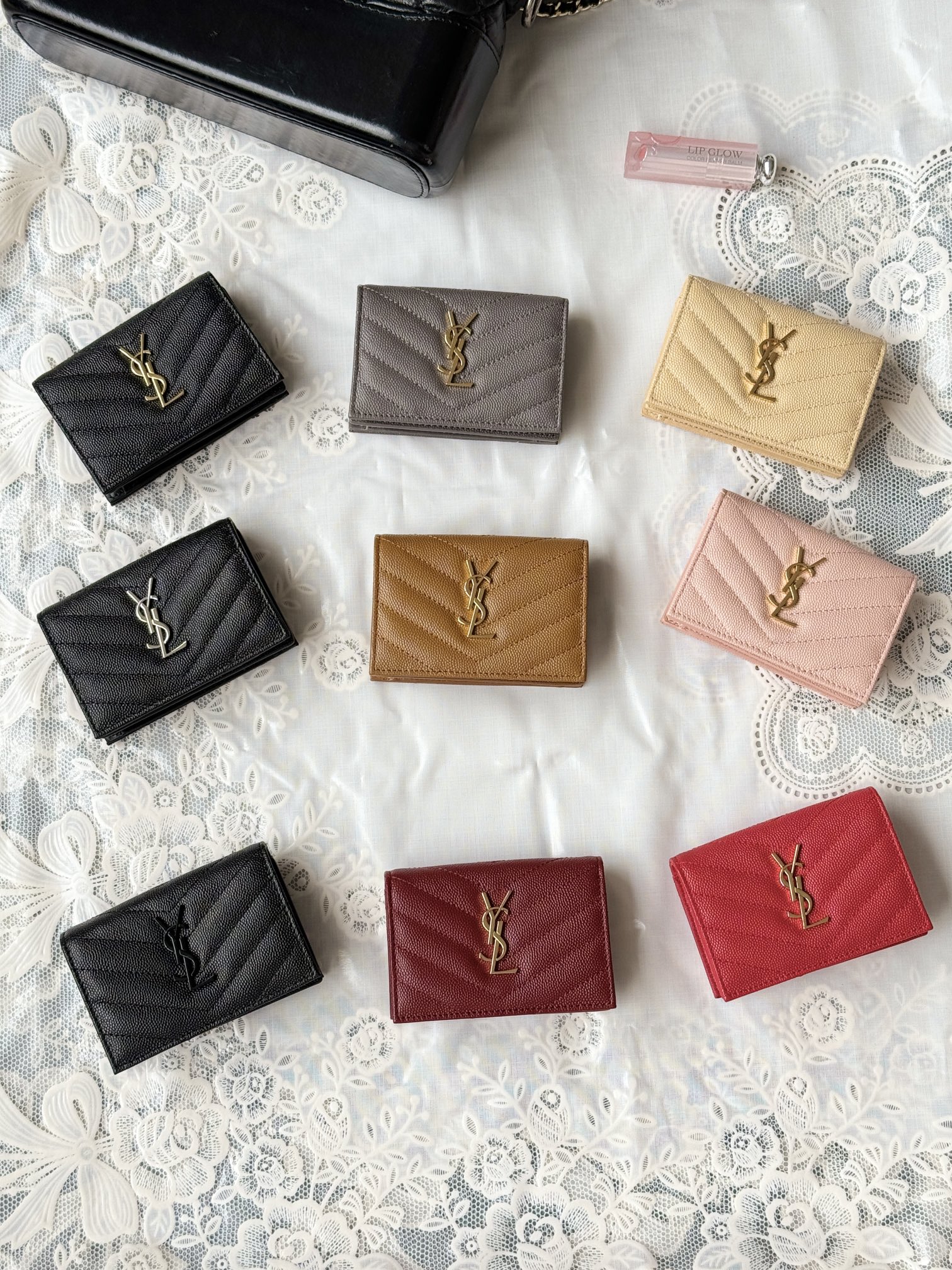 Saint Laurent 596323 Multicolor grained leather everyday