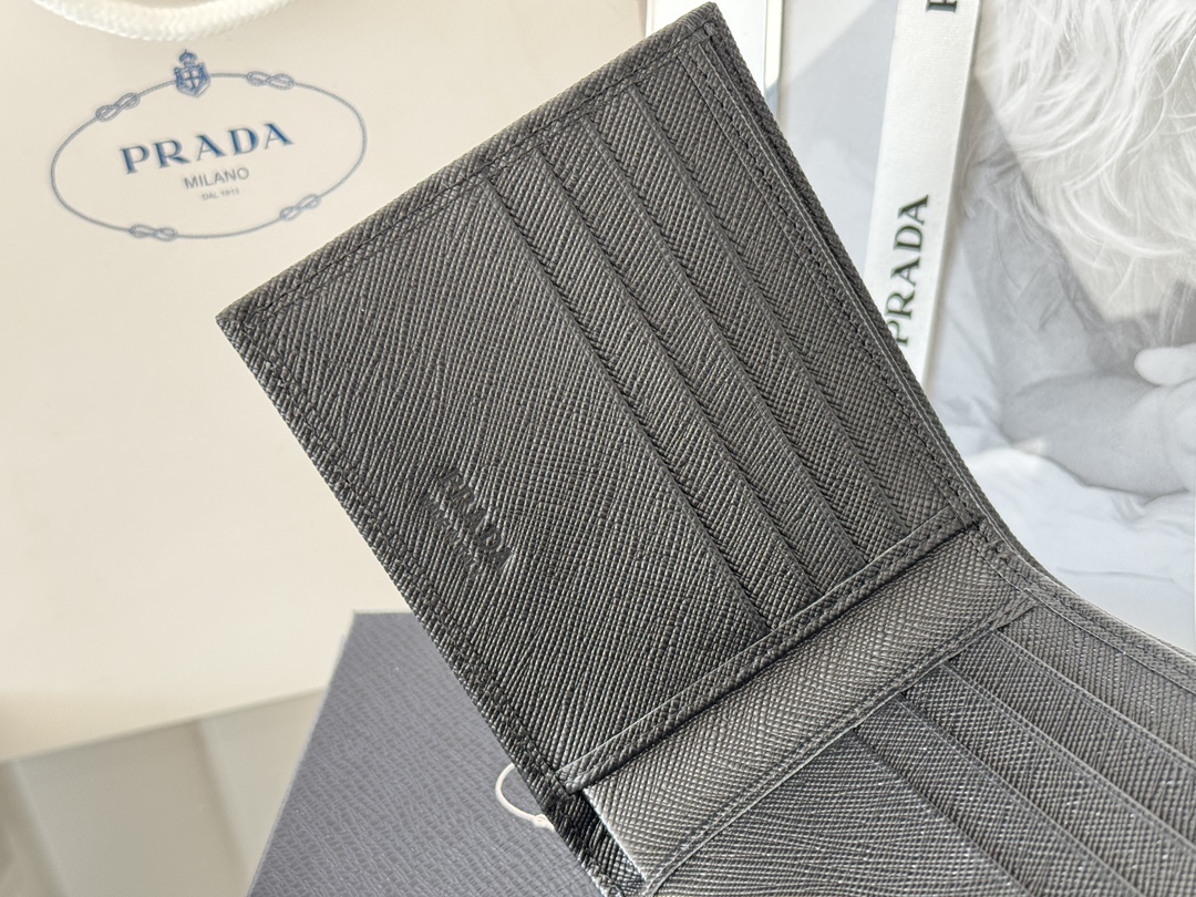 Prada 2M0513 Safiano Gold Cross-Grained Wallet Original Quality Summary - 图片 8
