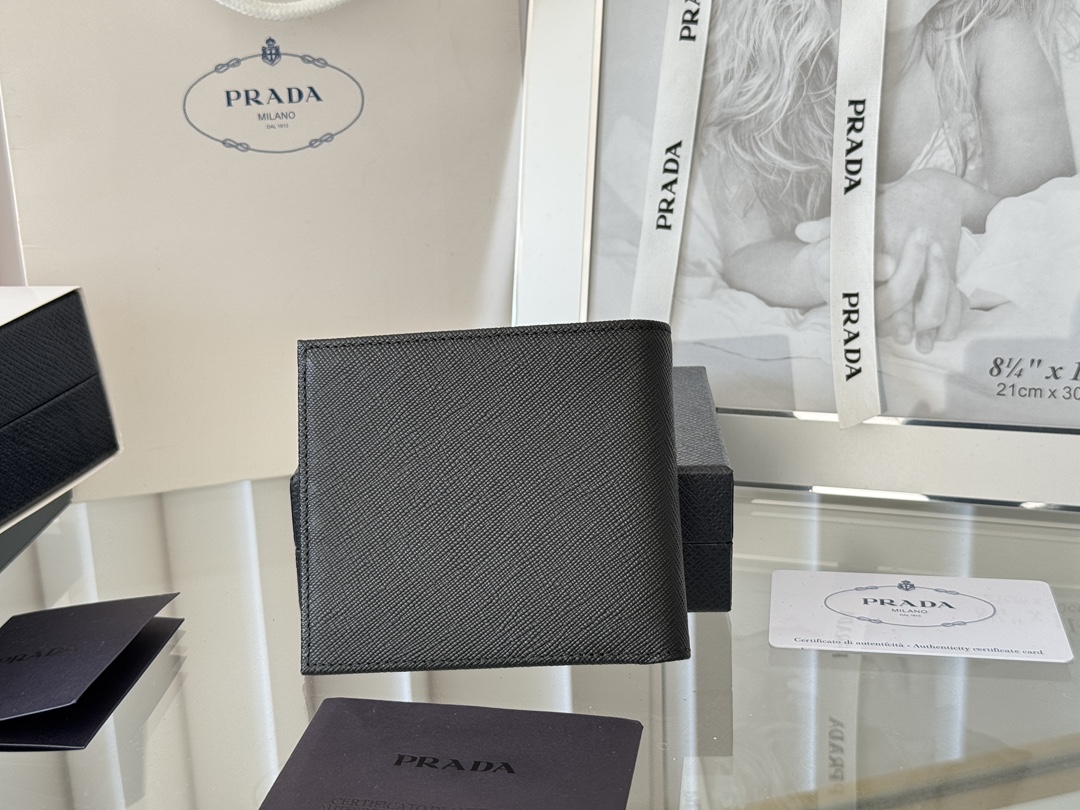 Prada 2M0513 Safiano Gold Cross-Grained Wallet Original Quality Summary - 图片 3