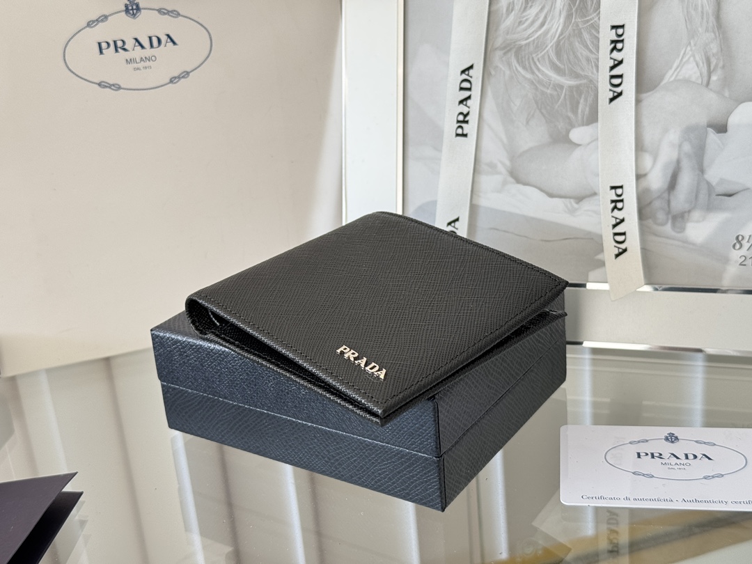 Prada 2M0513 Safiano Gold Cross-Grained Wallet Original Quality Summary - 图片 5