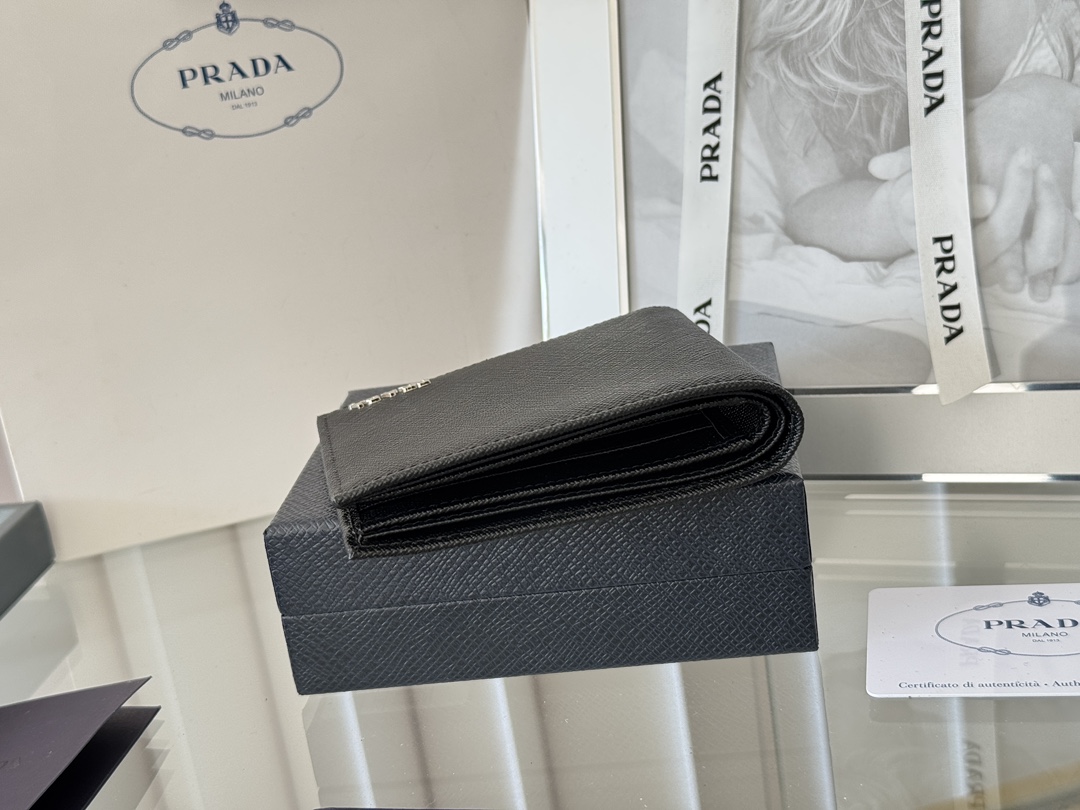 Prada 2M0513 Safiano Gold Cross-Grained Wallet Original Quality Summary - 图片 4